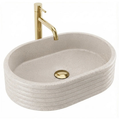 Aufsatzwaschbecken Nicoletta Beige 50x36cm
