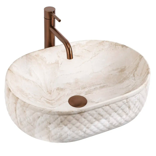 Aufsatzwaschbecken Oktawia Kallisto 50x35,5cm