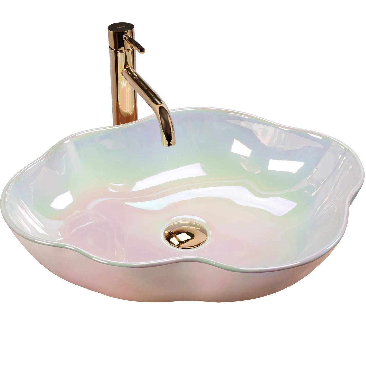 Aufsatzwaschbecken Pearl Regenbogen 51,5x37,5cm