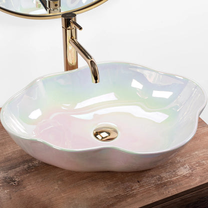 Aufsatzwaschbecken Pearl Regenbogen 51,5x37,5cm