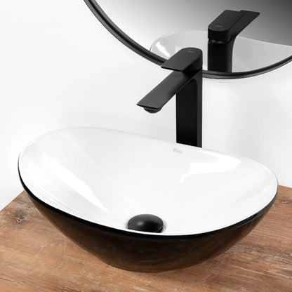 Aufsatzwaschbecken Royal Mini Black White 47,5x31cm