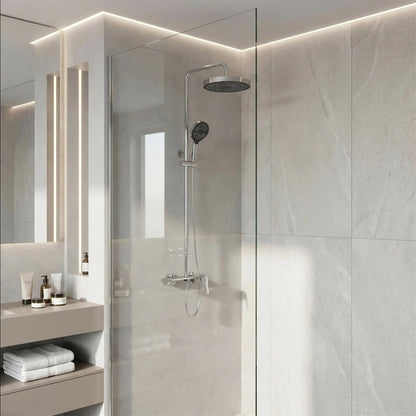 Duschgarnitur Vision Chrom mit Regendusche