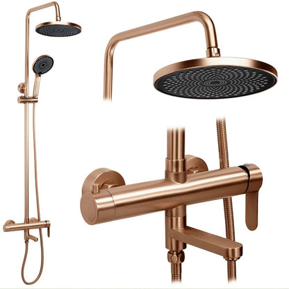 Duschsystem Arcos mit Wannenauslauf – Kupfer Matt