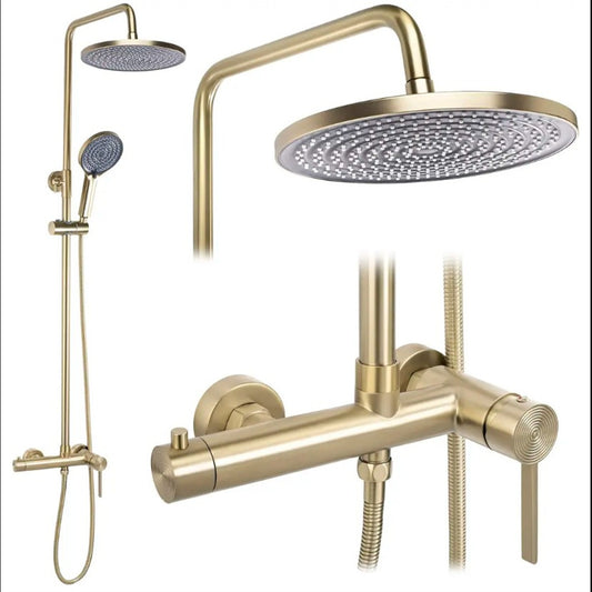 Duschgarnitur Foster Höhenverstellbar – Gold Matt