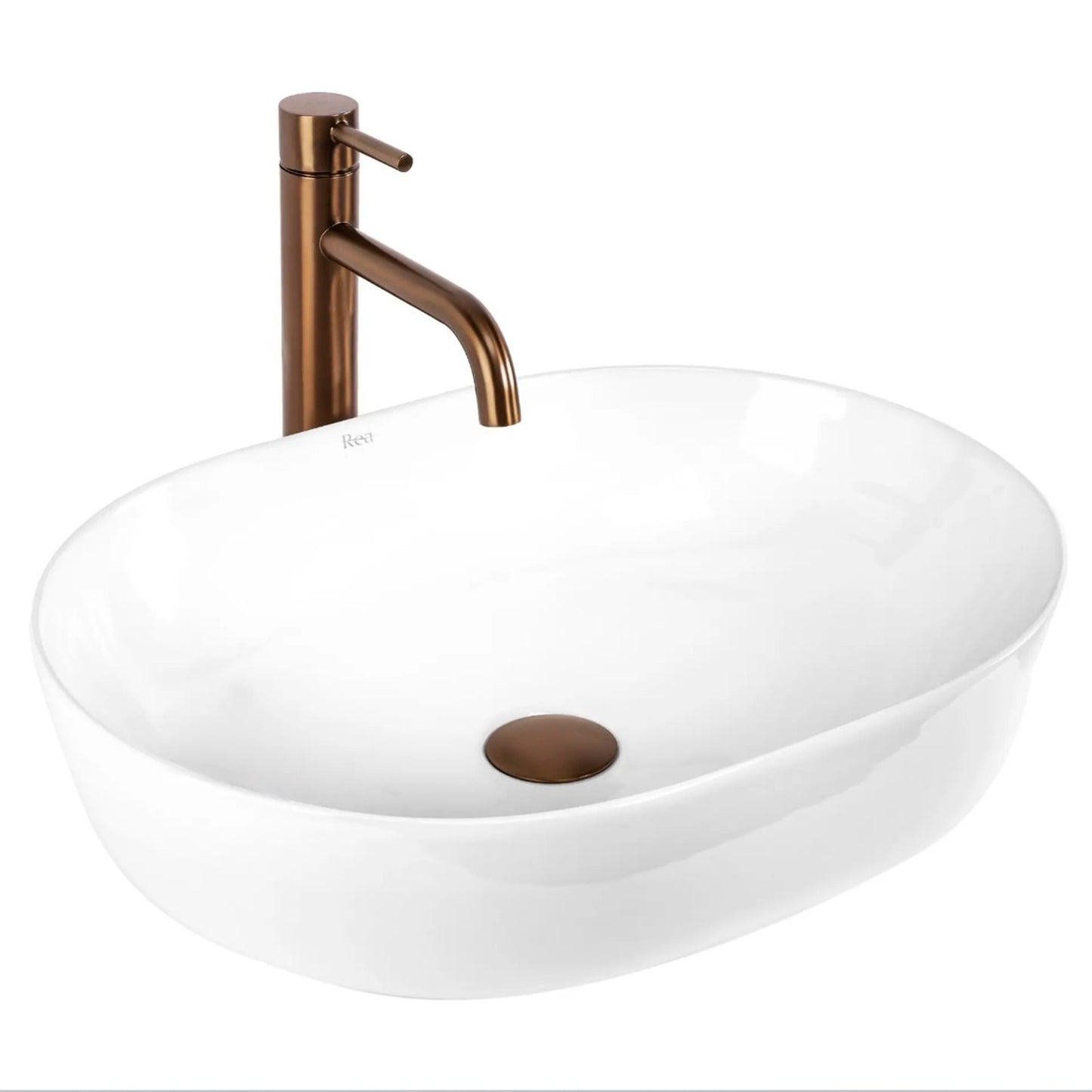 Aufsatzwaschbecken Cleo – Weiß 50 × 35 cm