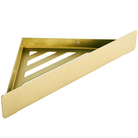 Badezimmerregal SF07 – Eckablage Edelstahl Gold