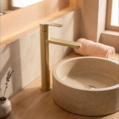 Waschtischarmatur Arcos – Gold Matt High