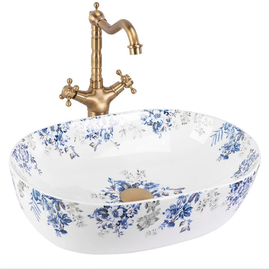Aufsatzwaschbecken Veronica 485×350 mm – Glänzende Keramik