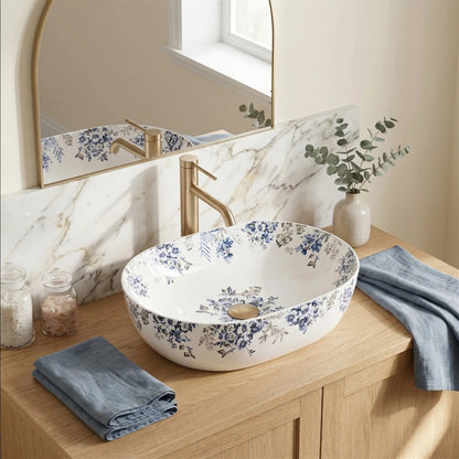 Aufsatzwaschbecken Veronica 485×350 mm – Matte Keramik