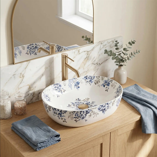 Aufsatzwaschbecken Veronica 485×350 mm – Matte Keramik