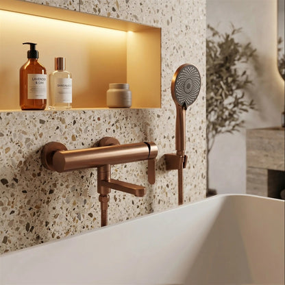 Wannenarmatur Arcos – Brushed Copper draftr erm e