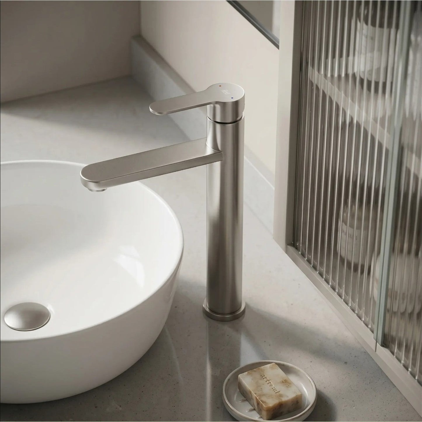 Waschtischarmatur Arcos – Chrom Matt High