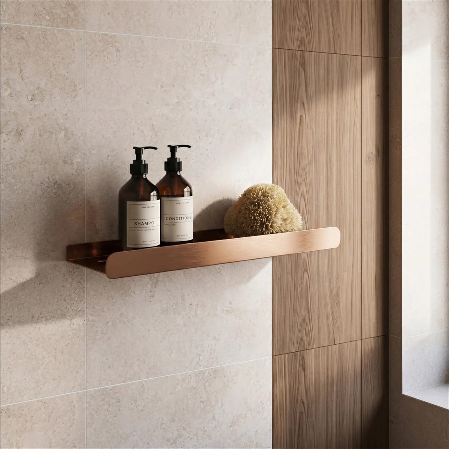 Badezimmerregal SF03 45 cm – Kupfer Matt