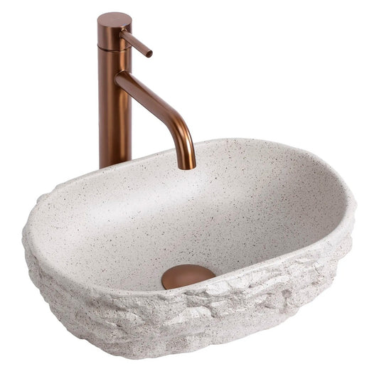 Aufsatzwaschbecken Evora Greige 38x25,5cm
