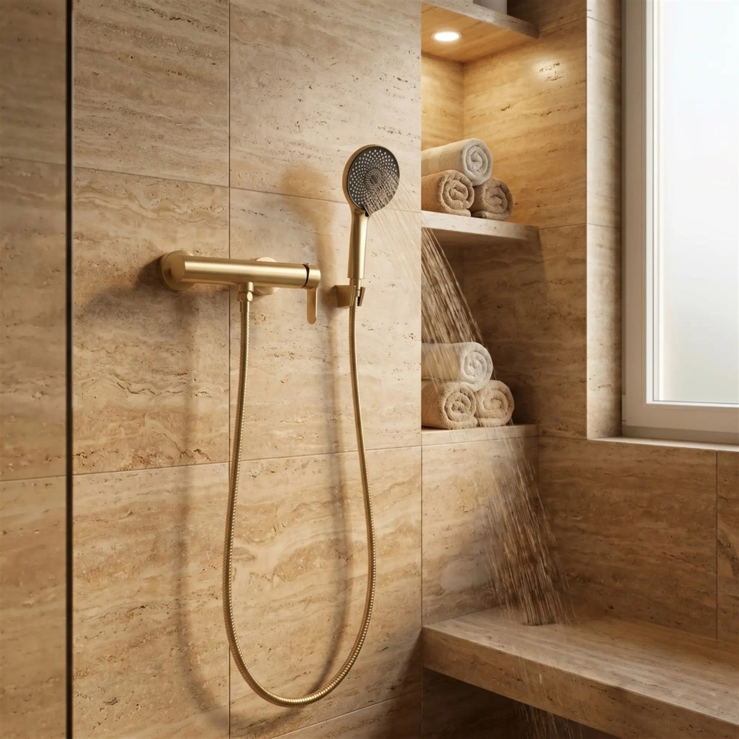 Duscharmatur Arcos – Gold Matt