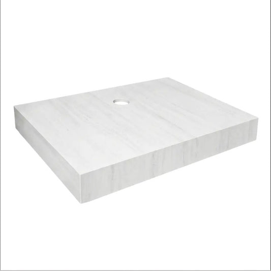 Wandwaschbecken Apollo Muralto Roma 70 mit Ablage 70 × 50 cm – Steinoptik