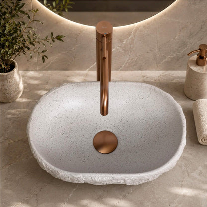 Aufsatzwaschbecken Evora Greige 38x25,5cm