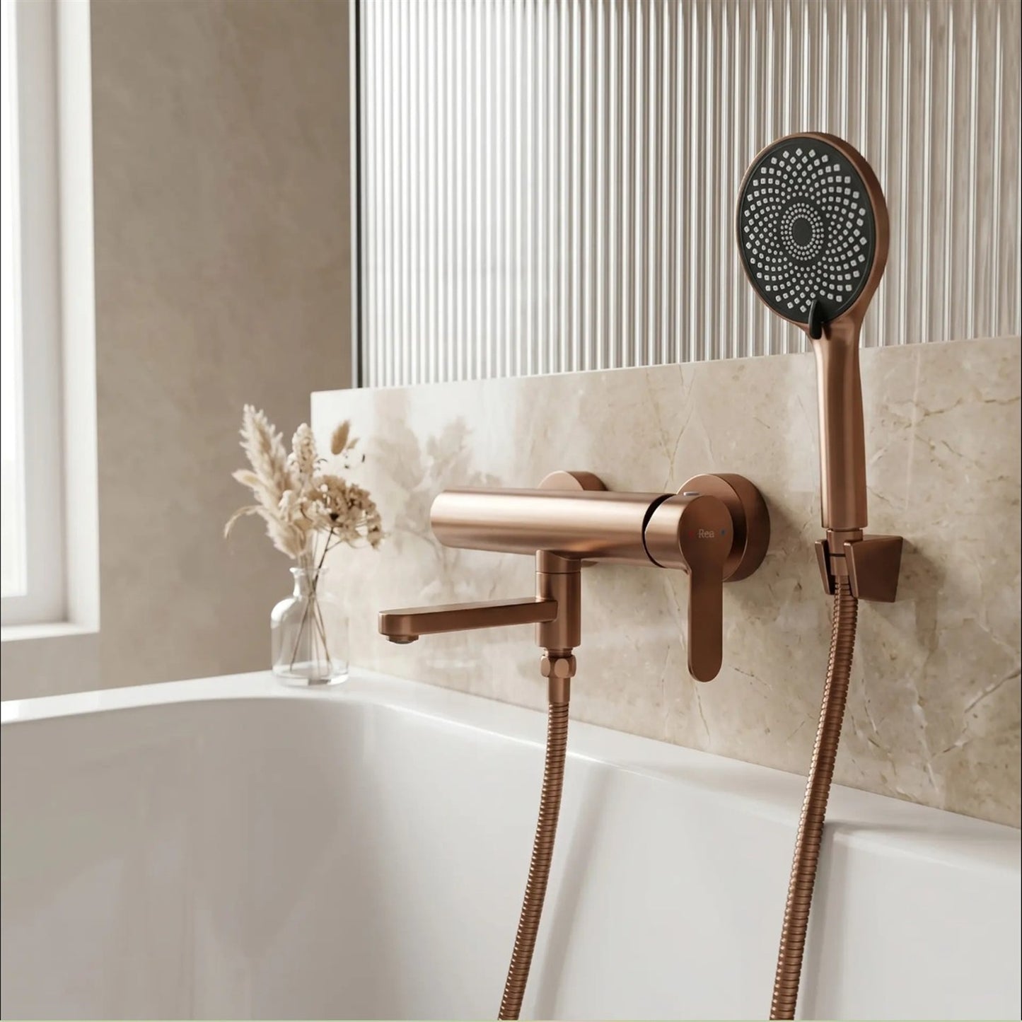 Wannenarmatur Arcos – Brushed Copper draftr erm e