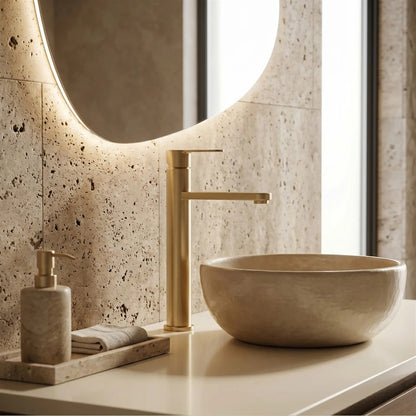 Waschtischarmatur Arcos – Gold Matt High