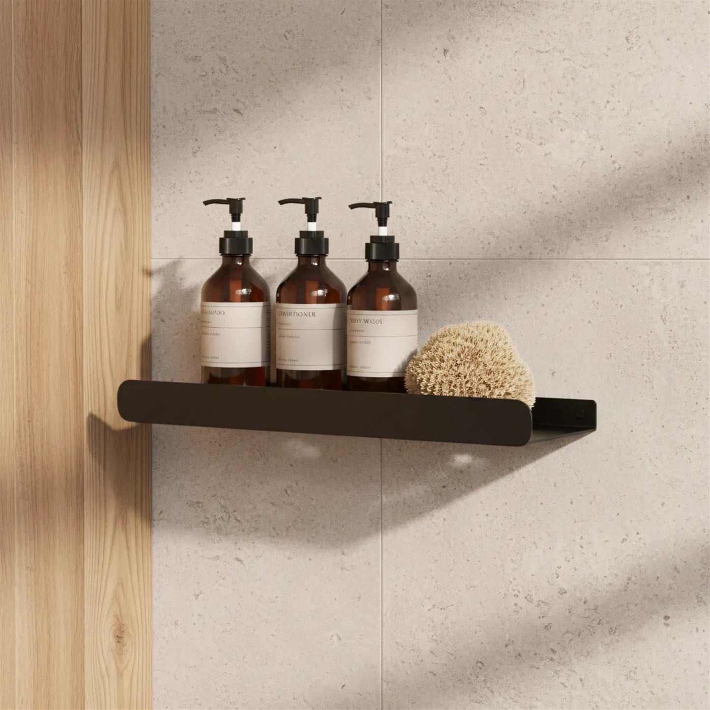 Badezimmerregal SF03 60 cm – Schwarz Matt