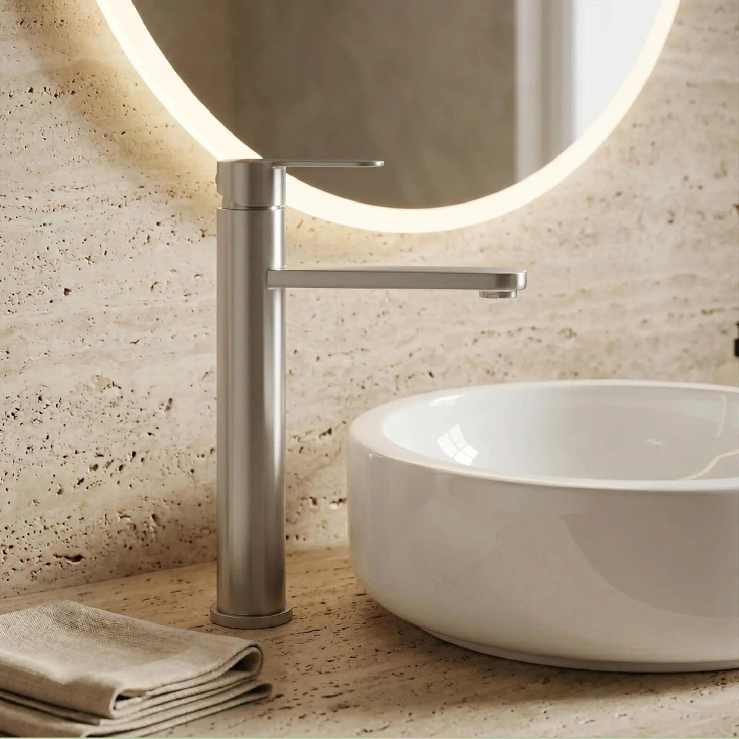 Waschtischarmatur Arcos – Chrom Matt High