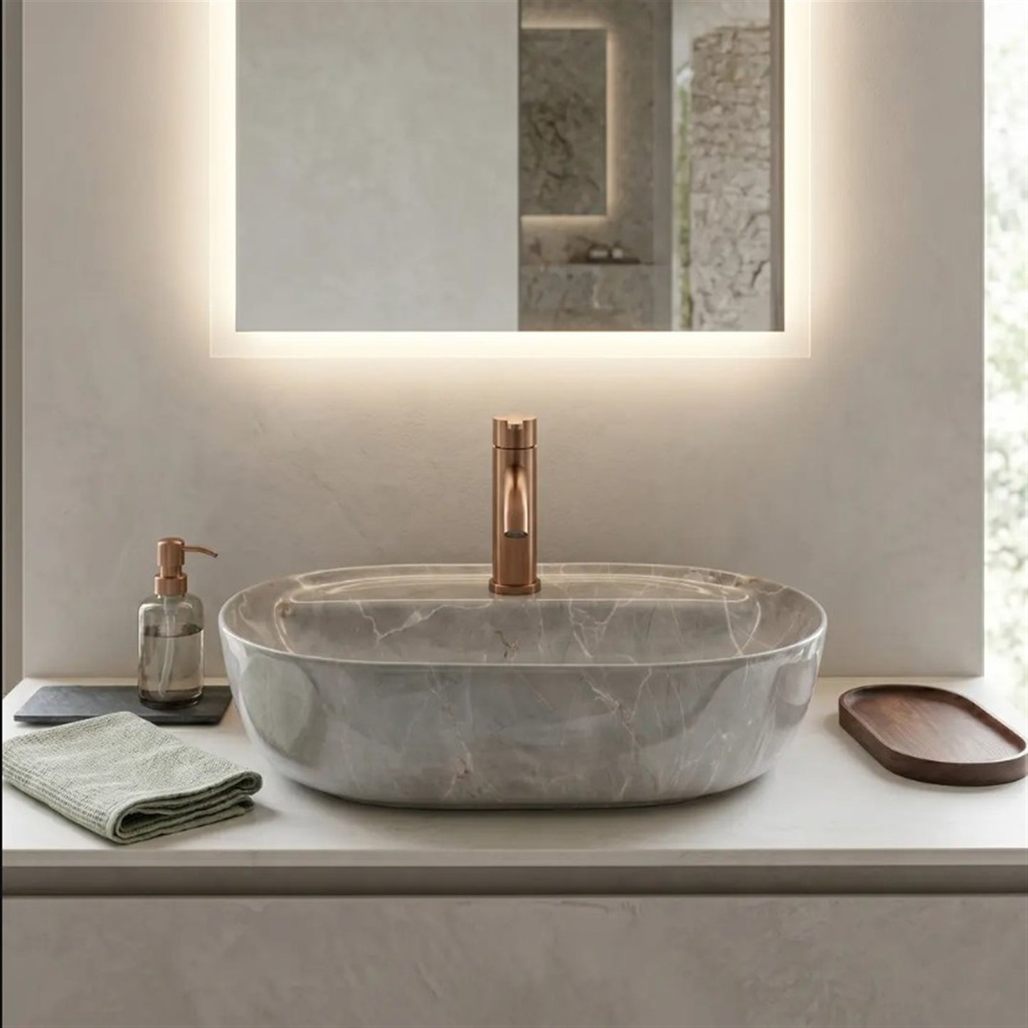 Aufsatzwaschbecken Aura 51 50,5 × 38,5 cm – Kashmir