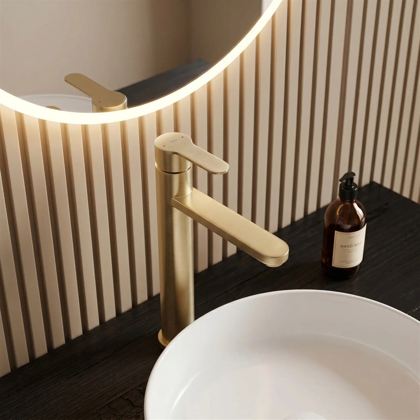 Waschtischarmatur Arcos – Gold Matt High
