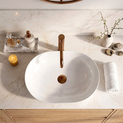 Aufsatzwaschbecken Cleo – Weiß 50 × 35 cm