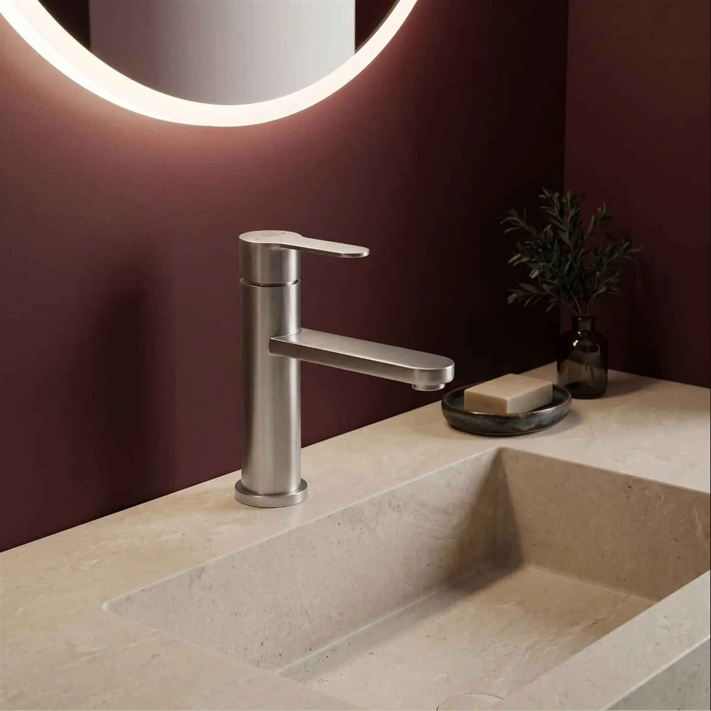 Waschtischarmatur Arcos – Chrom Matt Low