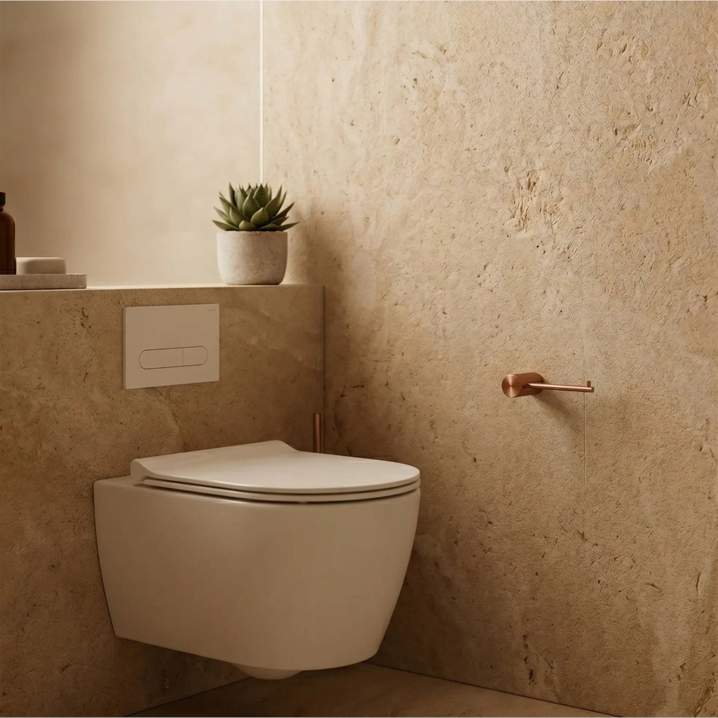 Toilettenpapierhalter Solo – Kupfer Matt