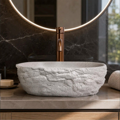Aufsatzwaschbecken Evora Greige 38x25,5cm