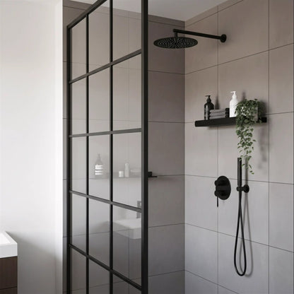 Badezimmerregal SF03 45 cm – Schwarz Matt
