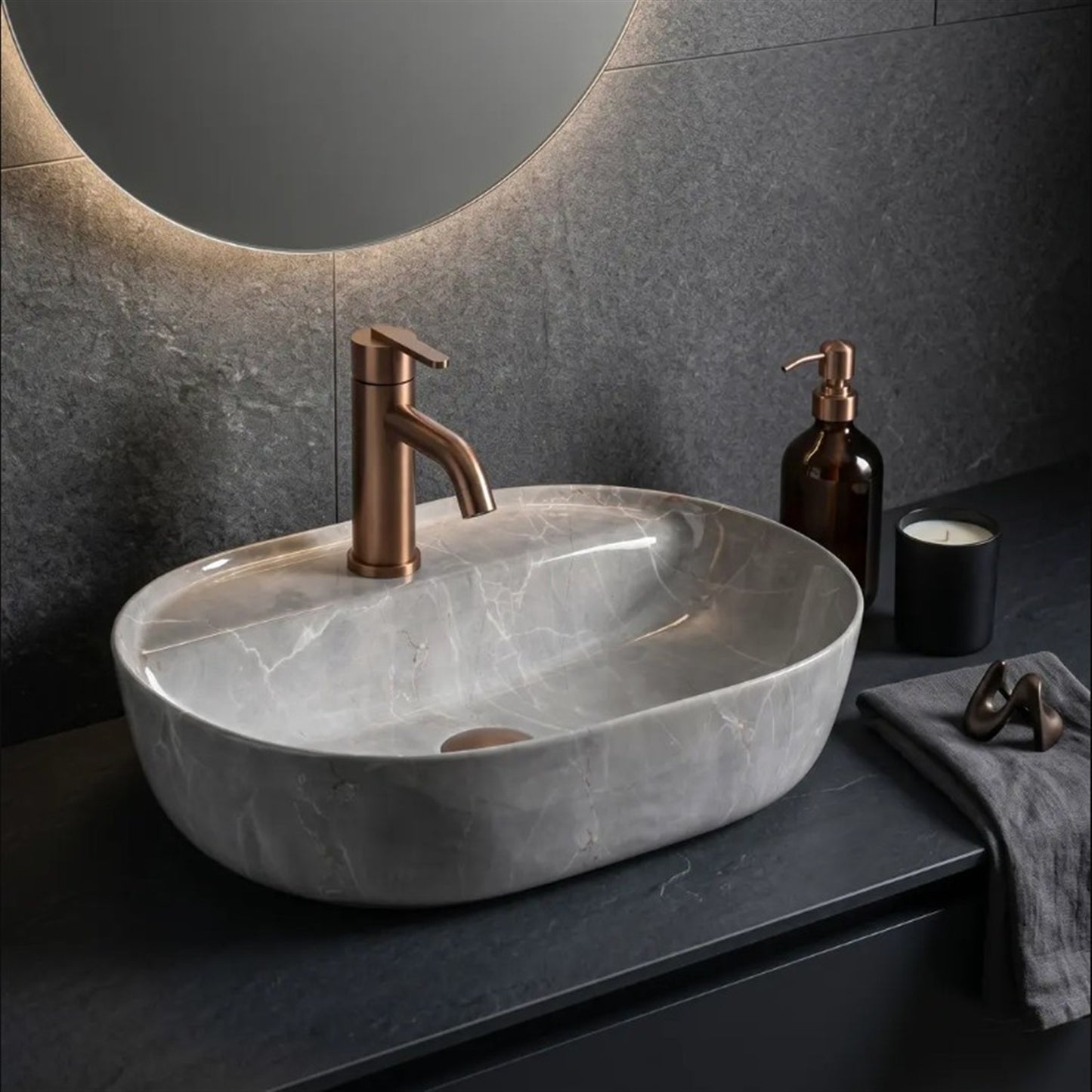 Aufsatzwaschbecken Aura 51 50,5 × 38,5 cm – Kashmir