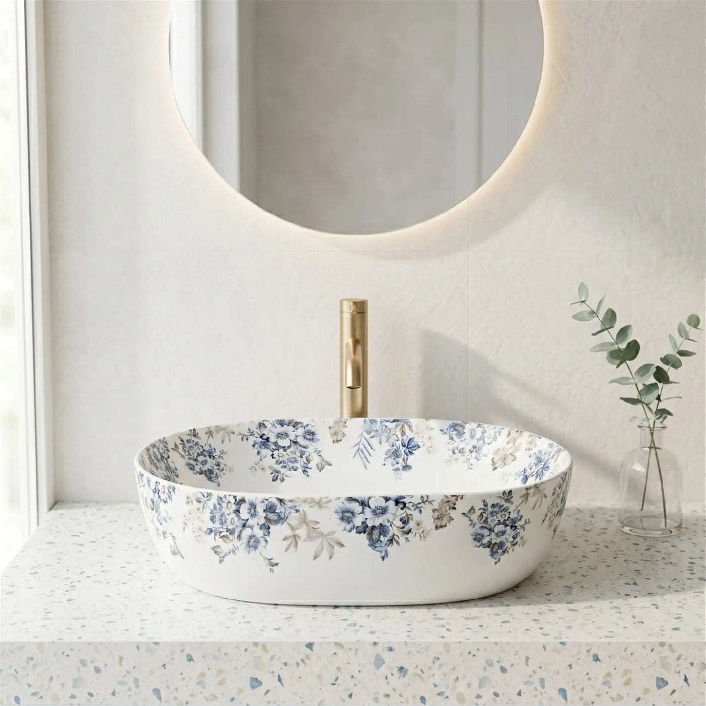 Aufsatzwaschbecken Veronica 485×350 mm – Matte Keramik