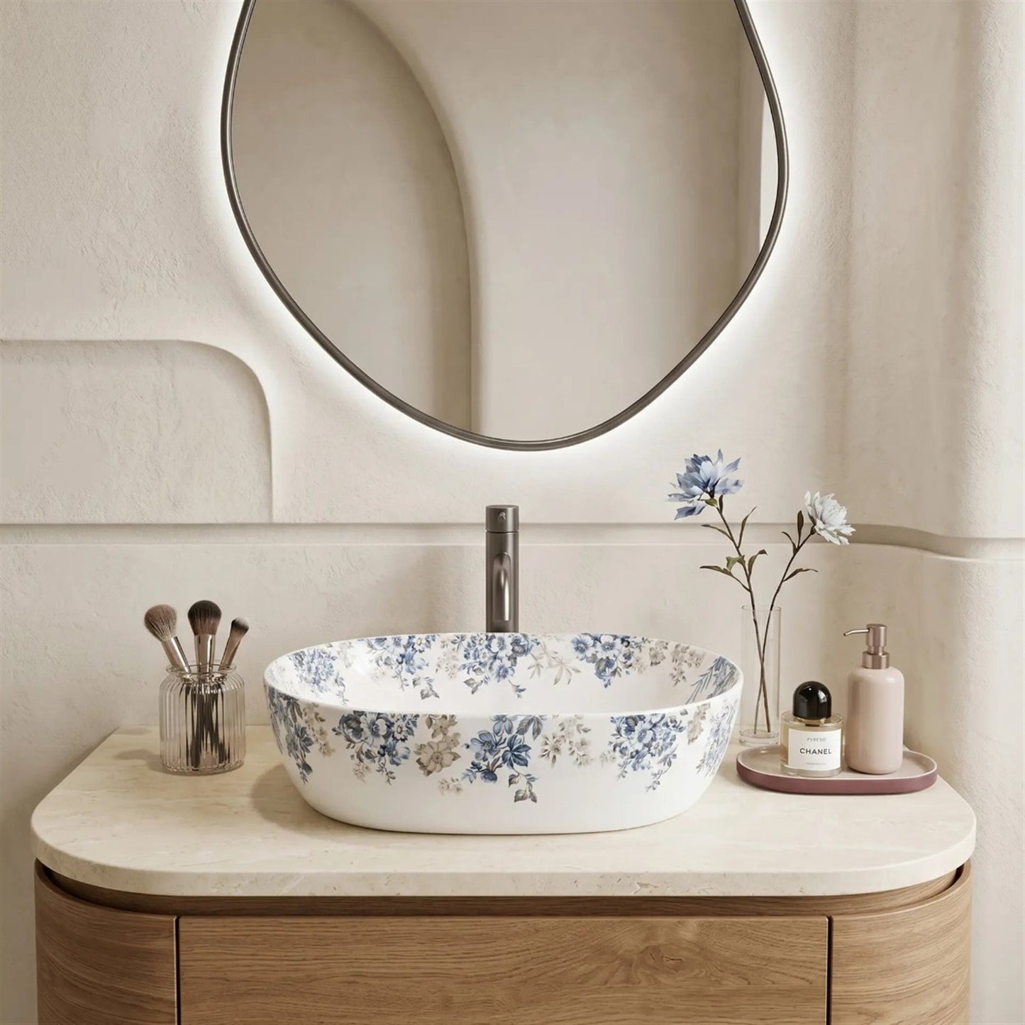 Aufsatzwaschbecken Veronica 485×350 mm – Glänzende Keramik
