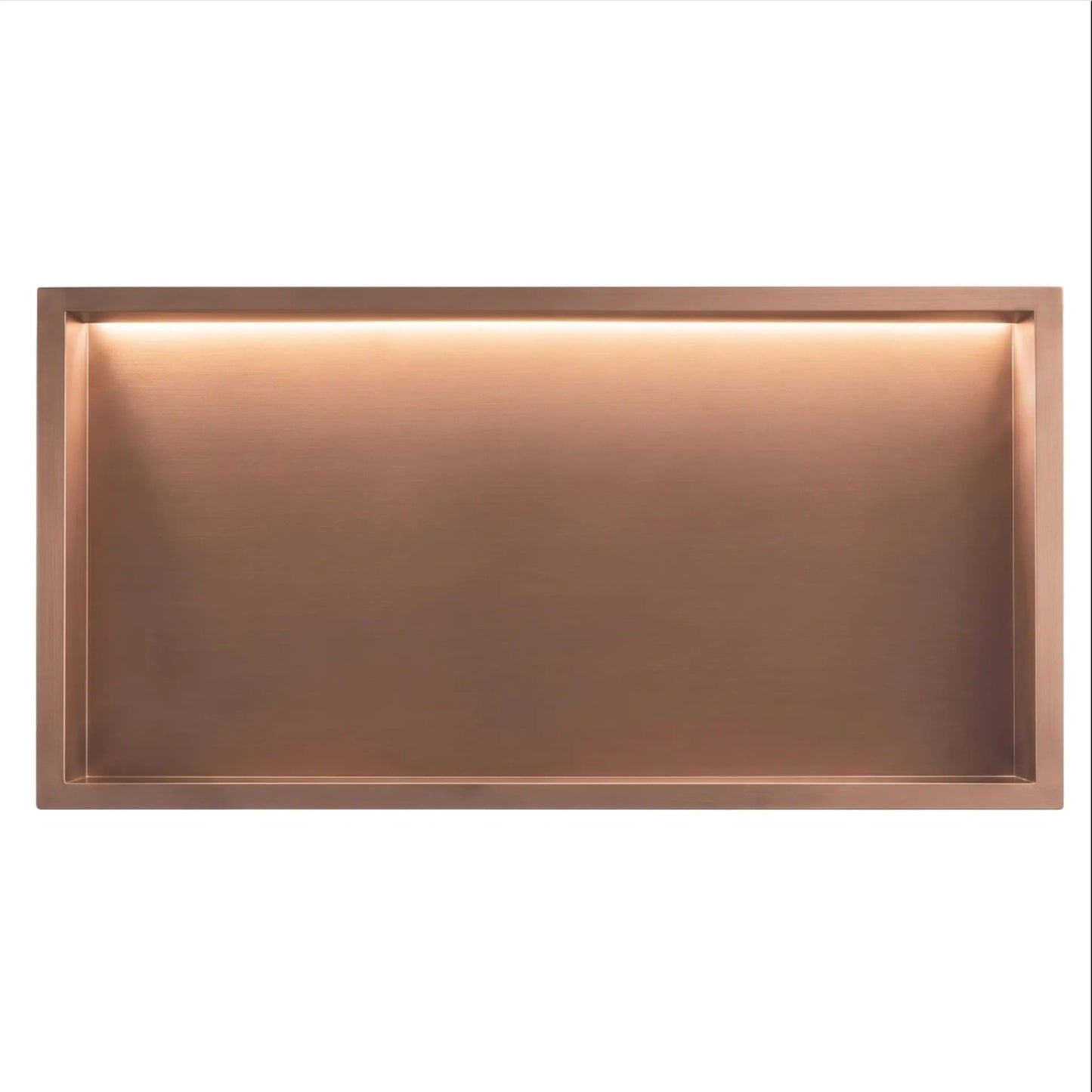 LED-Wandnische – Kupfer Matt 63 × 33 cm