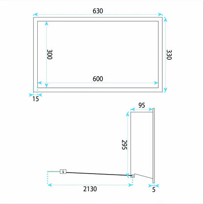LED-Wandnische – Kupfer Matt 63 × 33 cm