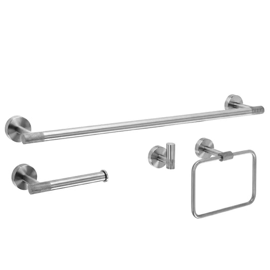 Accessoire-Set GRID Chrom Matt 4 teilig
