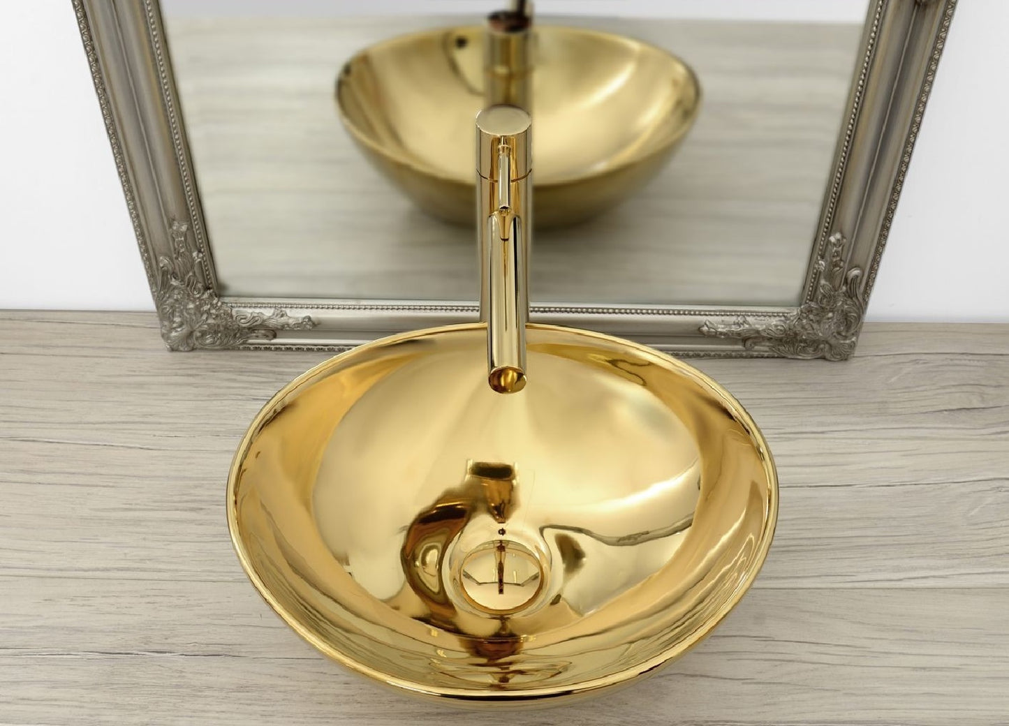 Aufsatzwaschbecken Sofia Gold 41x34,5cm