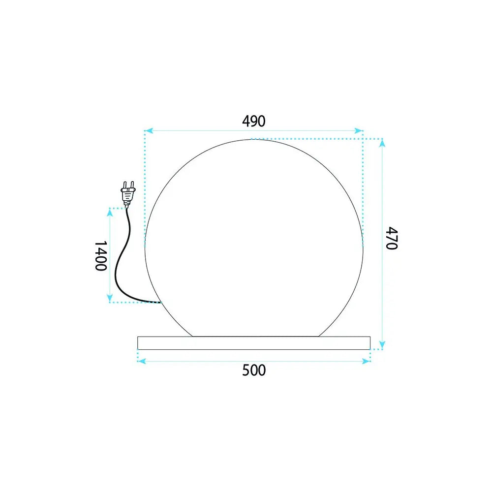 Kosmetik-Spiegel LED Hollywood Ø50cm Gold