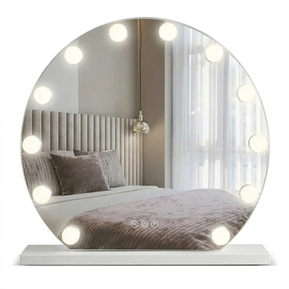 Kosmetik-Spiegel LED Hollywood Ø50cm Gold