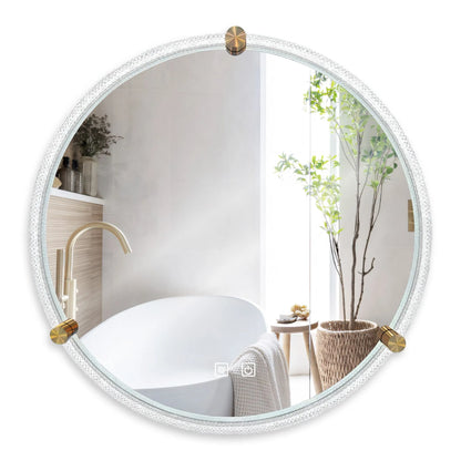 Runder Spiegel mit dekorativem Rand – 60cm + 70cm
