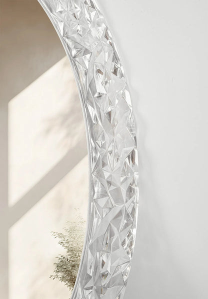 Runder LED-Spiegel mit Facettenrand – 60cm + 80cm