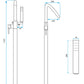 Badewannenarmatur Aras Chrom Matt (Standarmatur)