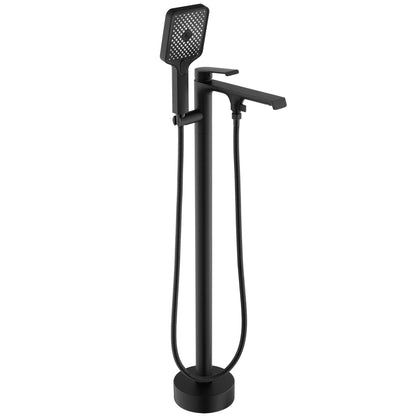 Badewannenarmatur Hasse Schwarz Matt (Standarmatur)