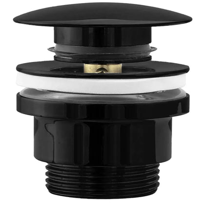 Ablaufgarnitur Schwarz Metallic