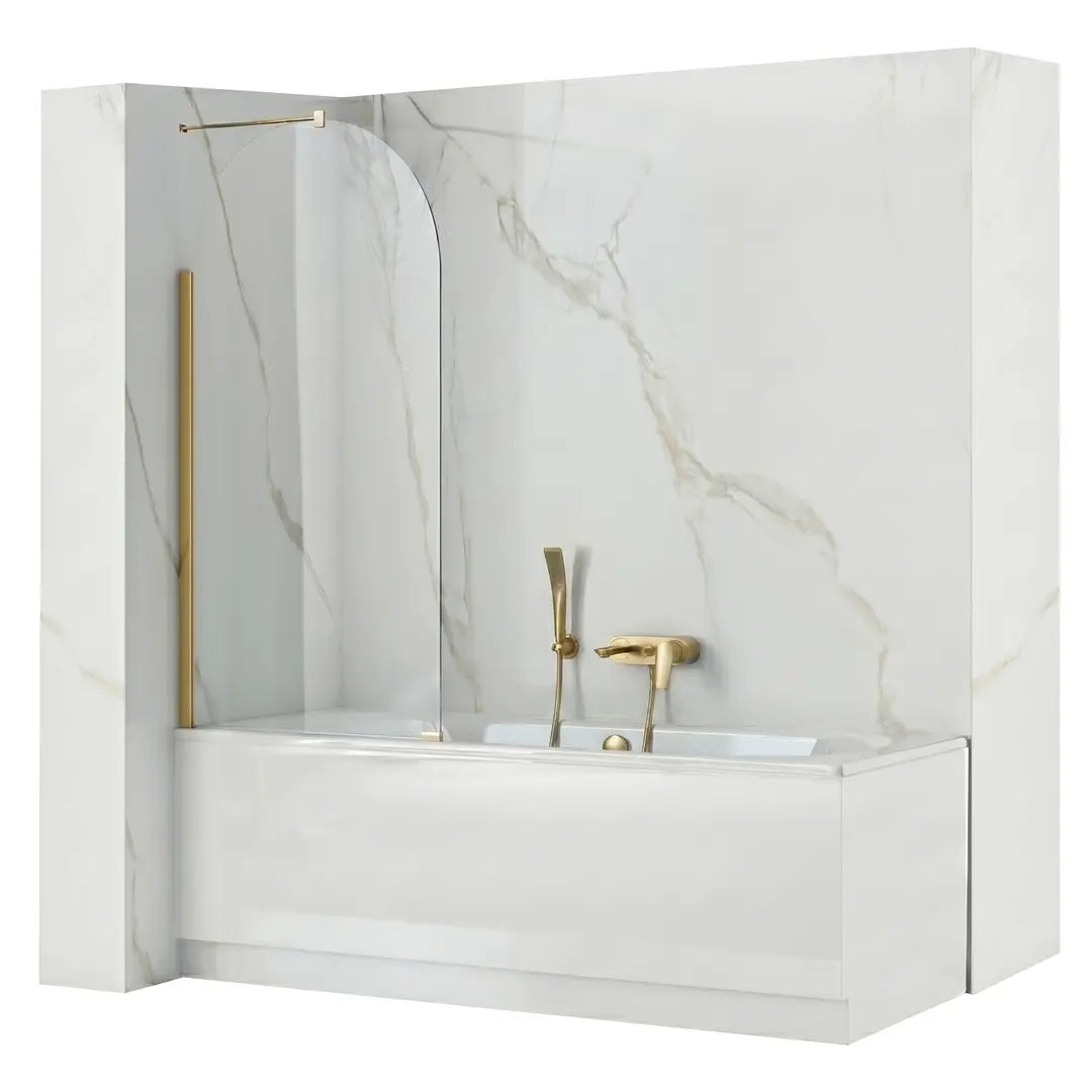 Badewannenaufsatz Travis Gold Matt 80cm