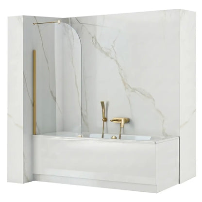 Badewannenaufsatz Travis Gold Matt 80cm