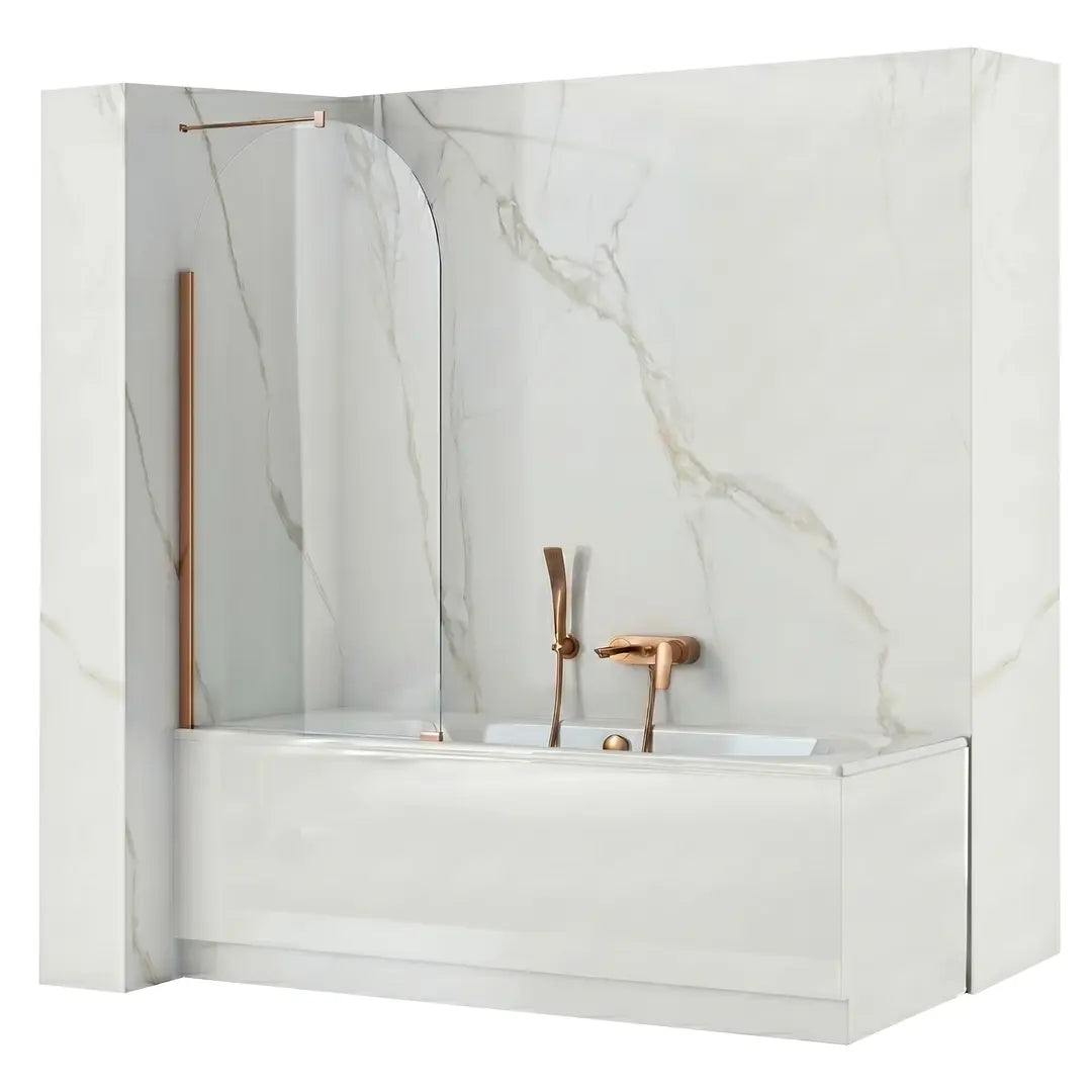 Badewannenaufsatz Travis Kupfer Matt 80cm