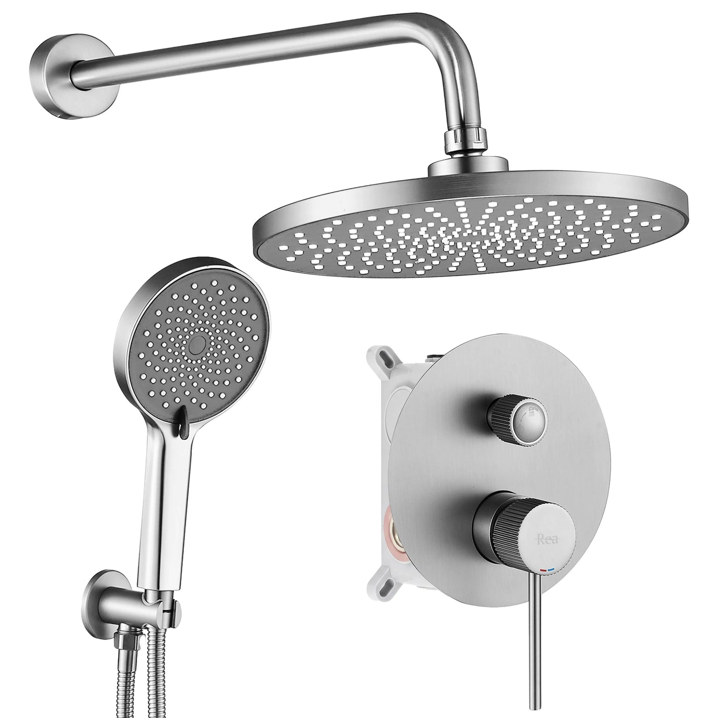 Dusche Unterputz Lungo Stripe Chrom Matt